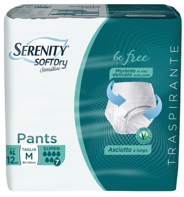 SERENITY PANTS SD SENSITIVE SUPER M 12 PEZZI