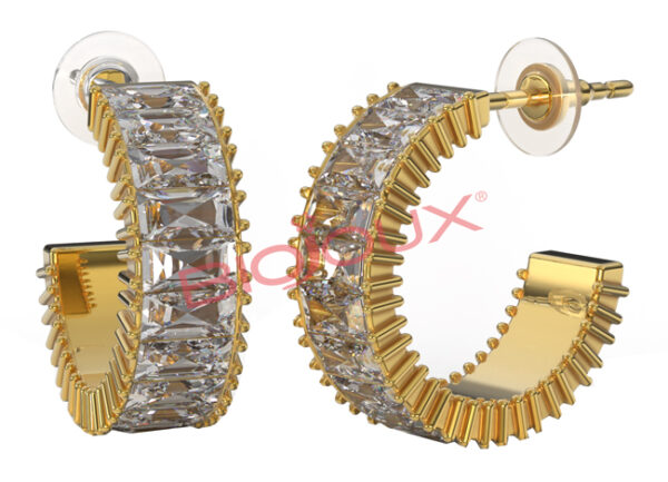 BJT325 ORECCHINO ALLISON GOLDEN 16MM STEEL GOLD PLATED