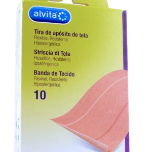CEROTTO IN STRISCIA DI TELA ALVITA 10 X 6 CM 10 PEZZI