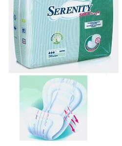 PANNOLONE PER INCONTINENZA SAGOMATO SERENITY SOFTDRY+ ALOE MAXI 30 PEZZI