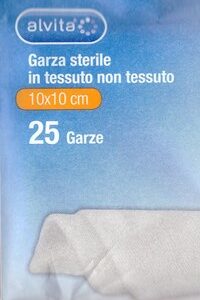 ALVITA GARZA STERILE IN TESSUTO NON TESSUTO 10X10CM 25 PEZZI