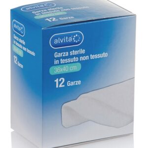 ALVITA GARZA STERILE IN TESSUTO NON TESSUTO 36X40CM 12 PEZZI