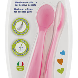 CHICCO CUCCHIAIO SILICONE FEMMINILE BI PACK 6M+