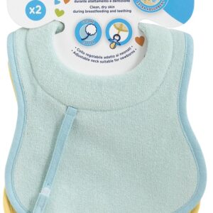 CHICCO BAVAGLINE 0M+ 2PZ AZZURRO