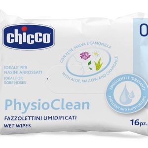 CHICCO FAZZOLETTINI UMIDIFICATI PHYSIOCLEAN 16 PEZZI