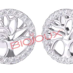 ORECCHINI POST FORATURA TREE OF LIFE WITH CRYSTALS BJT994