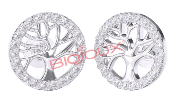 ORECCHINI POST FORATURA TREE OF LIFE WITH CRYSTALS BJT994