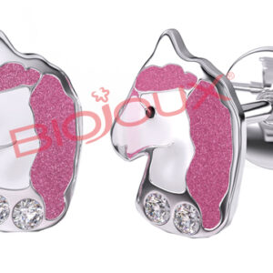 ORECCHINO STERILE BJT701 STS ROSE UNICORN