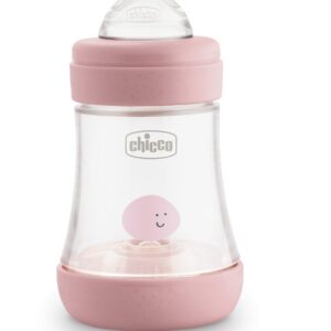 CHICCO BIBERON PERFECT 5 GIRL 150 ML IN SILICONE 1 FORO