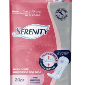 SERENITY ASSORBENTE ANATOMICO CON ALOE FLEXIT MINI 20 PEZZI