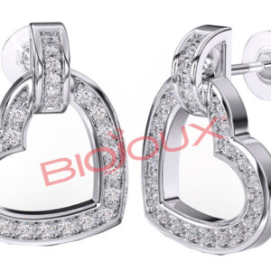 BJT224 ORECCHINO MONTECARLO HEART 12 MM