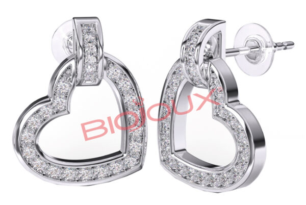 BJT224 ORECCHINO MONTECARLO HEART 12 MM