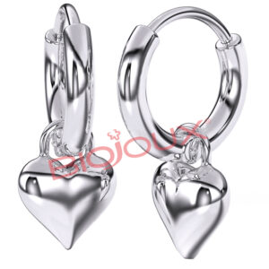 BJT227 ORECCHINO HOOP HEART