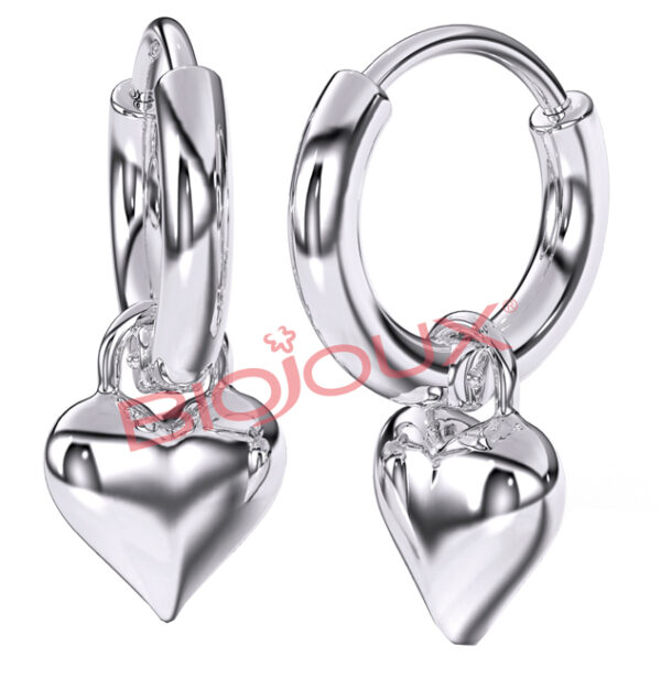 BJT227 ORECCHINO HOOP HEART