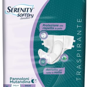 PANNOLONE MUTANDINA SERENITY SD SENSITIVE MAXI XL 15 PEZZI
