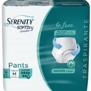 SERENITY PANTS SD SENSITIVE SUPER M 12 PEZZI