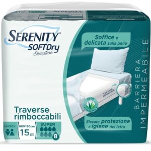SERENITY TRAVERSA SD SENSIIVE SUPER 80X180 CM 15 PEZZI