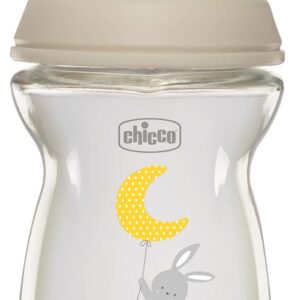 CHICCO BIBERON NAT FEEL VETRO 0M+ 250 ML