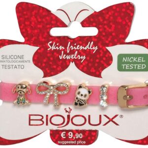 BJB013 BRACCIALE SILIC PINK GOLD PLATED