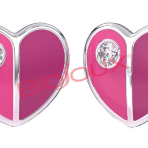 ORECCHINI SWEET GOLD HEART WITH SWAROVSKI 1 PAIO