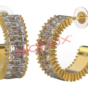 BJT325 ORECCHINO ALLISON GOLDEN 16MM STEEL GOLD PLATED