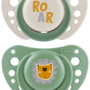 CHICCO SUCCHIETTI AIR VERDE SILICONE 2-6 MESI 2 PEZZI