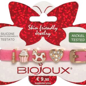 BJB015 BRACCIALE SILICONE LIGHT ROSE GOLD PLATED