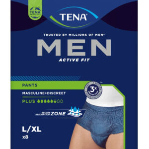 PULL UP UOMO TENA MEN PANTS ACTIVE FIT L/XL 8 PEZZI