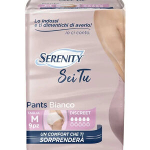 SERENITY PANTS PANNOLONE A MUTANDINA ADVANCE SEITU DISCREET TAGLIA MEDIUM 12 PEZZI