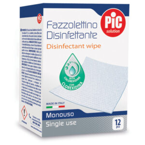 PIC SOLUTION FAZZOLETTINI DISINFETTANTI 12 PEZZI